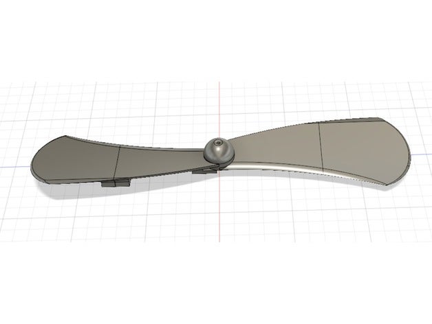 2 lama del vento dell'elica fan elica windpropeller 3D print model - Mito3D