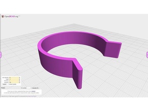 parametric clip parts clamp customizable intex swimming pool 3d print model - Mito3D