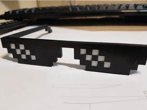 pixel gafas de sol juguetes y accesorios juego 3d print model - Mito3D