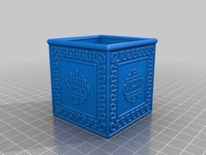 unendlicher Knoten-box Container box 3d print model - Mito3D