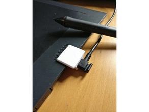 wacom intuos pro cable guard art tools mod pen tablet 3d print model - Mito3D