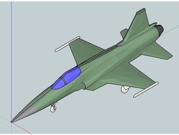 northrop f-20 tigershark r c vehicles aircraft airplane fighter jet model rc 3D print model - Mito3D