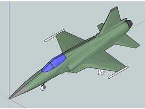 northrop f-20 tigershark r c vehicles aircraft airplane fighter jet model rc 3d print model - Mito3D