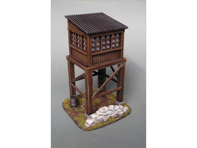 watchtower 3d printing architecture bolt action building military 3D print model - Mito3D
