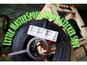 pouco masterspool addon adesivo lugar Impressora 3d acessórios filamento de spool titular 3d print model - Mito3D