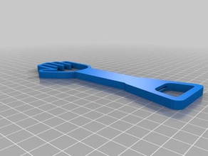 bottle opener household beer gadget hand handy kitchen tool 3d print model - Mito3D