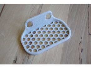 soap dish suction cup mount parametric bathroom openscad holder tray 3d print model - Mito3D