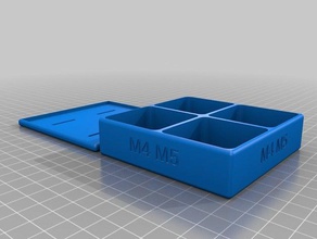 le couvercle de la boîte m4m5 l'organisation personnalisé 3d print model - Mito3D