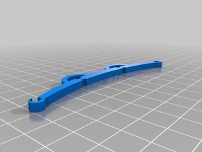 small toy catapult - improved bow base without towhole mechanical toys 3d print model - Mito3D