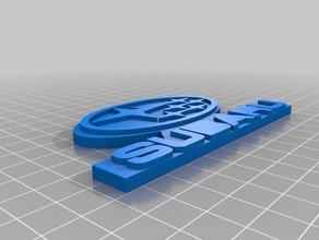 subaru logo keychain keychains 3d slash 3d print model - Mito3D