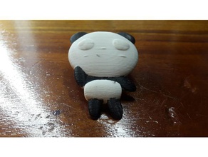 cute panda animals 3d printing thinkercad 3d print model - Mito3D