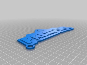 paladini portachiavi v01 beta i keychain 3d print model - Mito3D