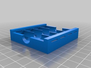 aa x4 series parallel box electronics battery holder 3d print model - Mito3D
