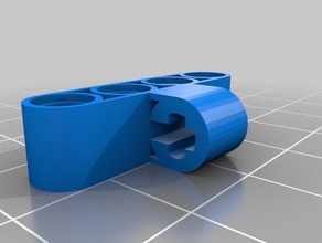 my customized lego technic axle pin connector perpendicular construction toys 3d print model - Mito3D