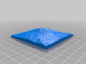 vulcano llaima - cile di apprendimento 3d print model - Mito3D