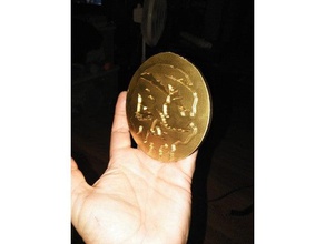deniz sikkesi hırsızlar para İspanyol altını logo hırsızları video oyunu 3d print model - Mito3D