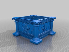 greek ornament box ii containers 3d print model - Mito3D