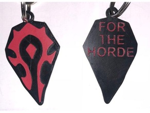 wow horde keychain keychains 3d print model - Mito3D