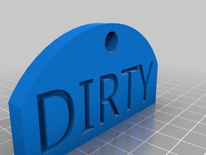 dishwasher sign household supplies 3d print model - Mito3D