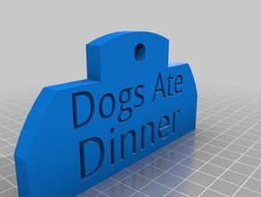 dogs ate sign pets 3d print model - Mito3D
