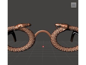 snake vision glasses fashion 3d print model - Mito3D
