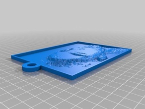 cutie faz grande tung Arte 2d personalizado 3d print model - Mito3D