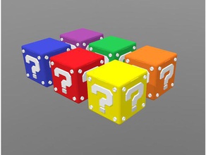 super mario question block switch cartridge case 12 games 3d printing 3d print model - Mito3D