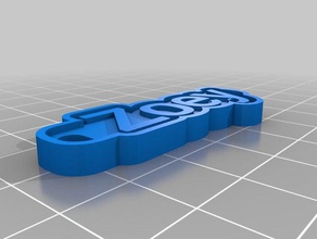 zoey espesor de la parte 2 monedas & insignias personalizado 3d print model - Mito3D