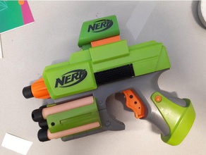 nerf dart tag strikefire Pistole Rahmen Spiele 3d print model - Mito3D