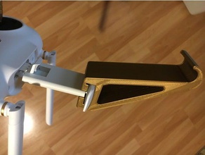 mi drone 4k - adaptador de ipad pro apoyo r c vehículos 3d print model - Mito3D