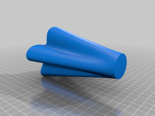 vase 4 lobes decor 3D print model - Mito3D