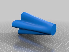 vase 4 lobes decor 3d print model - Mito3D
