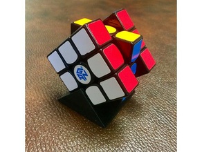 rubik's cube puzzle stand toys & games gan rubiks speed 3d print model - Mito3D