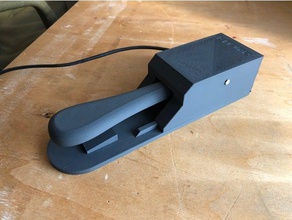 piano pedal de sustain a música pé pedais teclado sustentar sintetizador 3d print model - Mito3D
