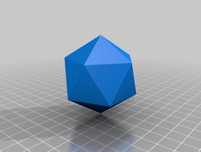 icosahedron 3d printing 3d print model - Mito3D