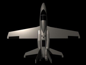 a-25 stingray modelos de avião conceito caça a jato jet modelo multi-part 3d print model - Mito3D
