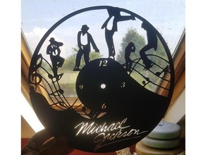 michael jackson horloge ménage de l'horloge cr10s creality cr10 moonwalker mur 3d print model - Mito3D