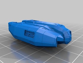 type-6 transporter models elite dangerous elitedangerous spaceship 3d print model - Mito3D