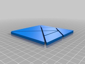 parametrik seti tangram matematik 3d print model - Mito3D