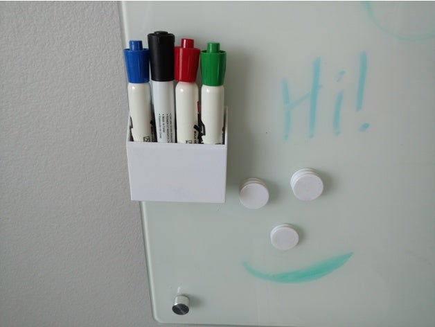 whiteboard marker holder organization 3D print model - Mito3D