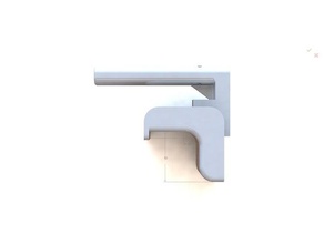 trowel 50mm concrete curb outdoor & garden 3d print model - Mito3D