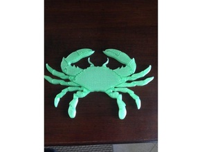 le crabe bleu art la griffe signe 3d print model - Mito3D