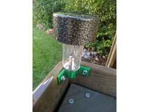 dollar tree solar light stake mount outdoor & garden 3d print model - Mito3D