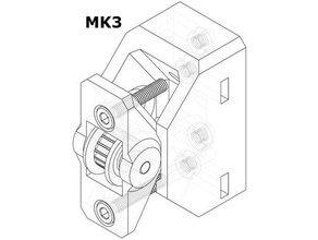 y-belt holder tensioner mk3 bear mk2 mk25 3d printer parts 3d print model - Mito3D