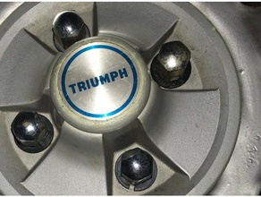 triumph spitfire wheel lug-nut split-ring automotive british leyland retainer clip split ring sportscar washer 3d print model - Mito3D