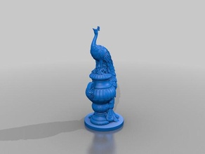 peacock animals 3d print model - Mito3D