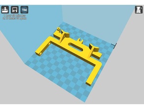 microcube modifizierte z-Plattform-mount-80 mm Abstand z rod 3d-drucken Bett Platte Bett-Plattform 3d print model - Mito3D