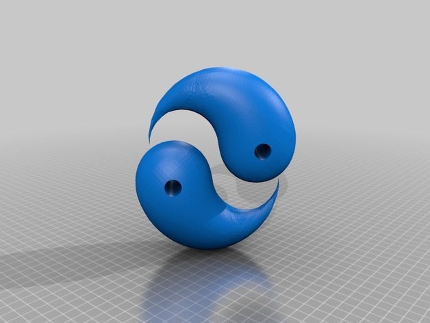 ying yang bijoux 3D print model - Mito3D