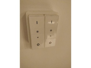 philips hue dimmer wall switch cover - germany household 3d print model - Mito3D