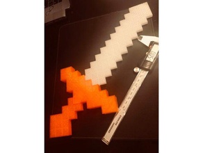 diamante espada do minecraft brinquedo & acessórios para jogos diamond sword 3d print model - Mito3D